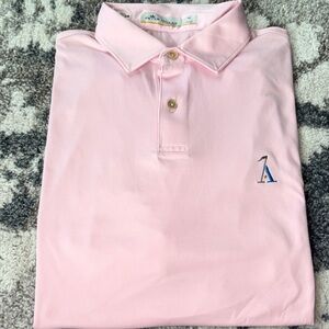 Peter Millar Alotian Club Light Pink Men’s Golf Polo (medium)